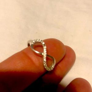 Sterling silver infinity ring